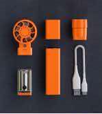 4-in-1 Modular Power Bank Kit, Magnetic Detachable Power Bank with Mini Fan, Electric Shaver & 300LM Flashlight, 3000mAh Portable Outdoor Emergency Power Supply