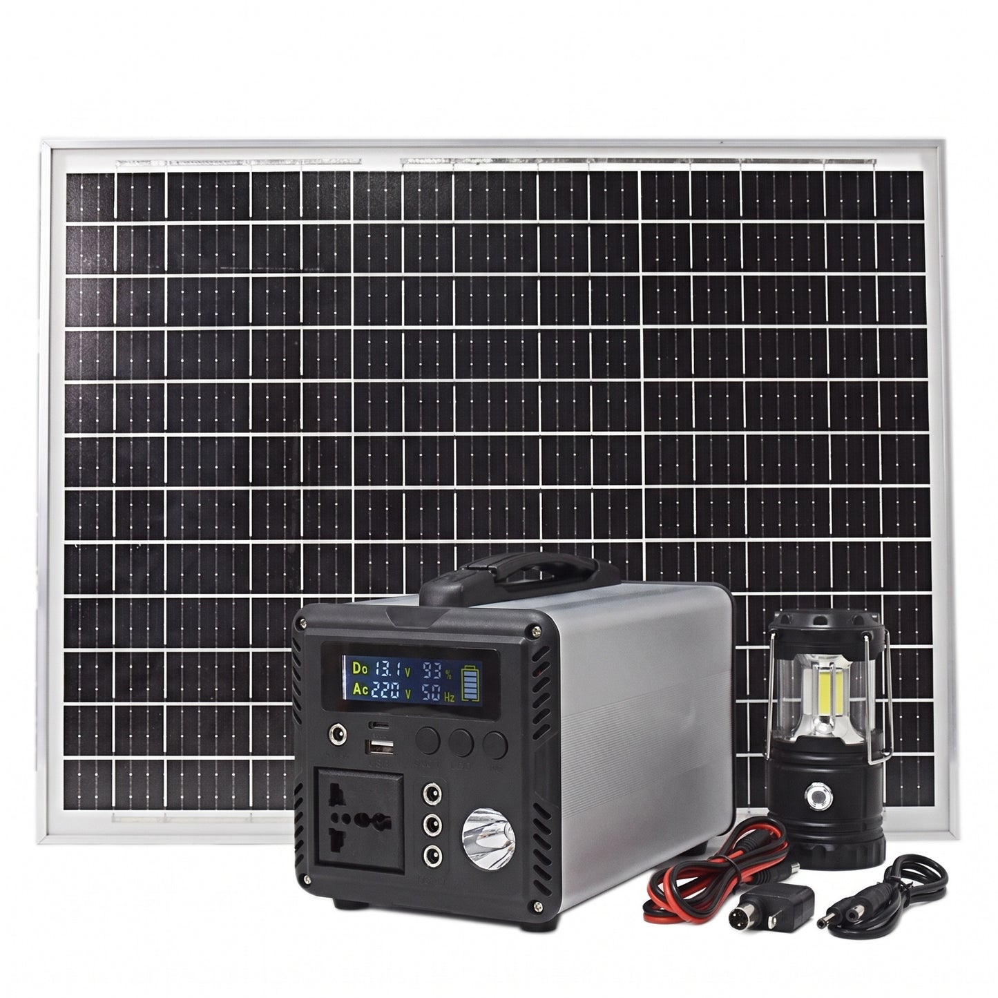 BEONE SP400 400W Portable Power Station with Solar Panel Kit | 192Wh LiFePO4 Solar Generator