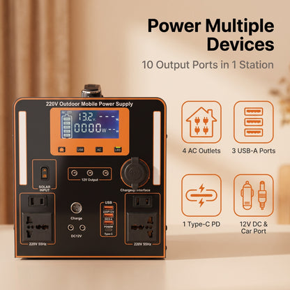 BEONE YJ905 1500W Portable Power Station | 1152Wh LiFePO4 Solar Generator