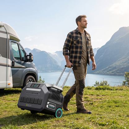 BEONE P2400 2400W Portable Power Station | 2048Wh LiFePO4 Solar Generator