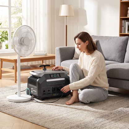 BEONE P2400 2400W Portable Power Station | 2048Wh LiFePO4 Solar Generator