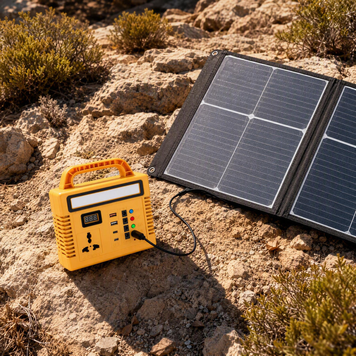 BEONE P150 150W Portable Power Station with Bluetooth Speaker & RGB Light，Camping, RV travel, patio parties, night markets, emergency lighting, phone charging and small outdoor devices.