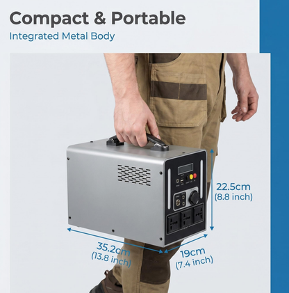BEONE YJ905 1000W Portable Power Station | 768Wh LiFePO4 Solar Generator