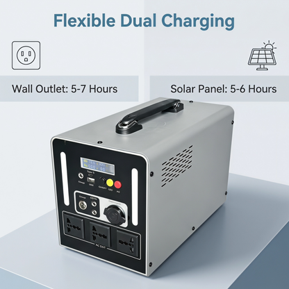 BEONE YJ905 1000W Portable Power Station | 768Wh LiFePO4 Solar Generator