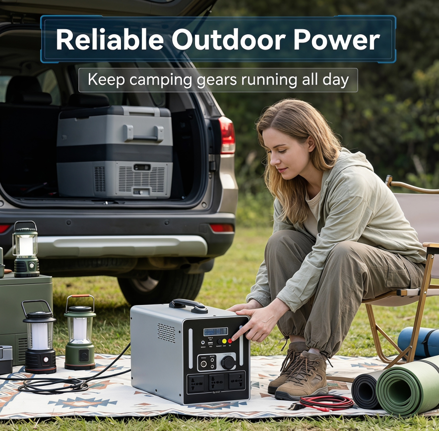 BEONE YJ905 1000W Portable Power Station | 768Wh LiFePO4 Solar Generator
