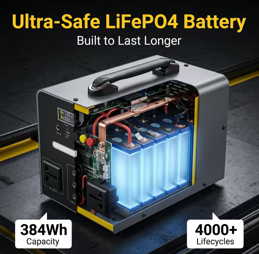 BEONE C-Series Portable Power Station | 500W / 800W LiFePO4 Solar Generator