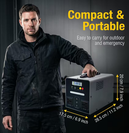 BEONE C-Series Portable Power Station | 500W / 800W LiFePO4 Solar Generator