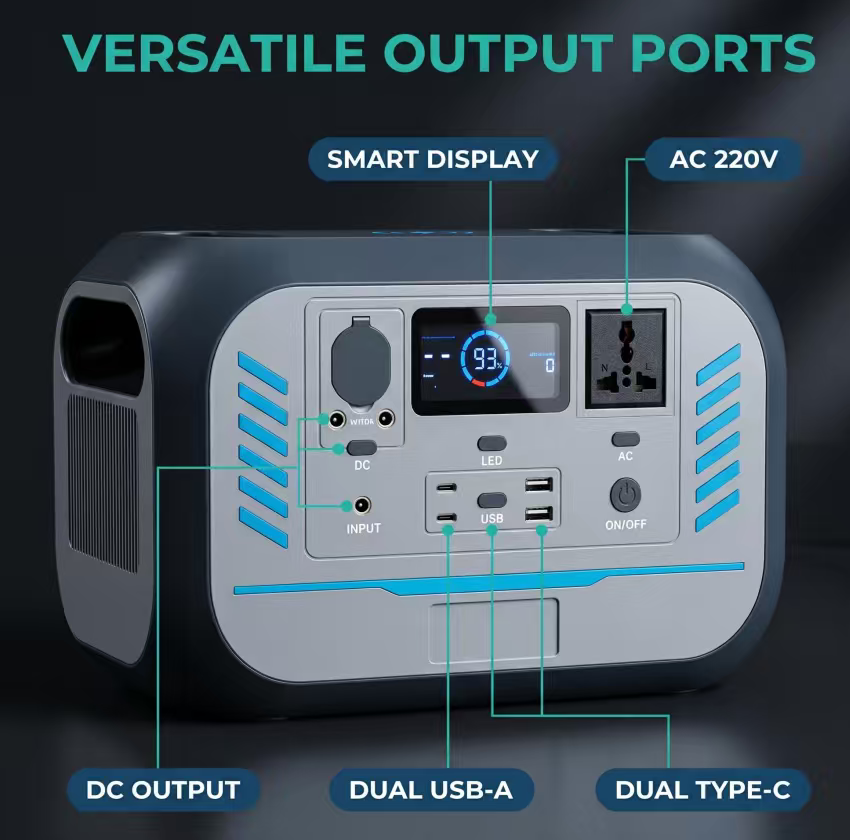 BEONE TJ910 800W Portable Power Station | 576Wh LiFePO4 Solar Generator