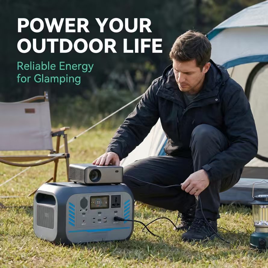 BEONE TJ910 800W Portable Power Station | 576Wh LiFePO4 Solar Generator