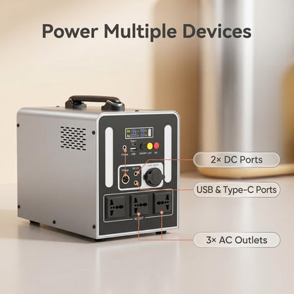 BEONE YJ905 1000W Portable Power Station | 768Wh LiFePO4 Solar Generator