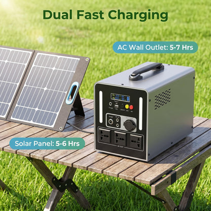 BEONE YJ905 1000W Portable Power Station | 768Wh LiFePO4 Solar Generator