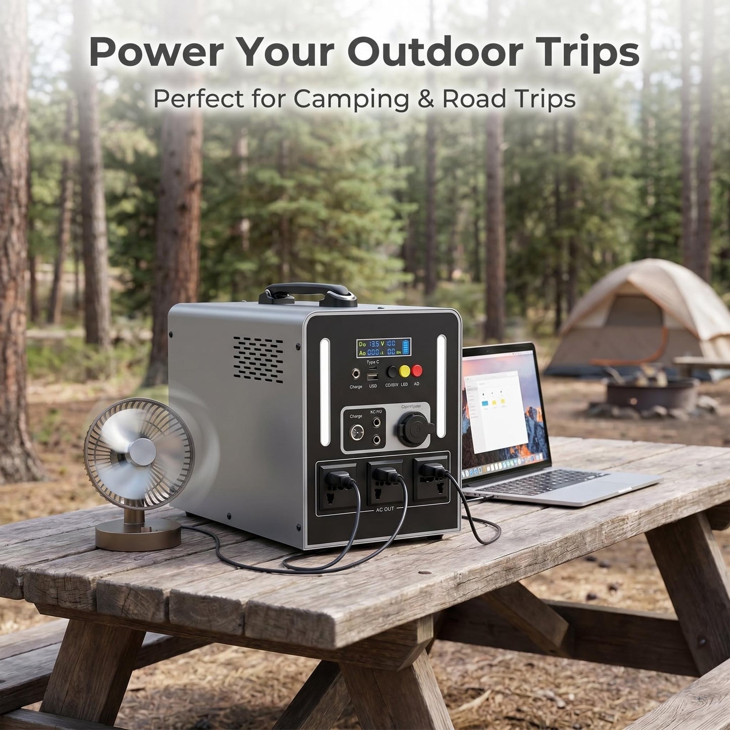 BEONE YJ905 1000W Portable Power Station | 768Wh LiFePO4 Solar Generator