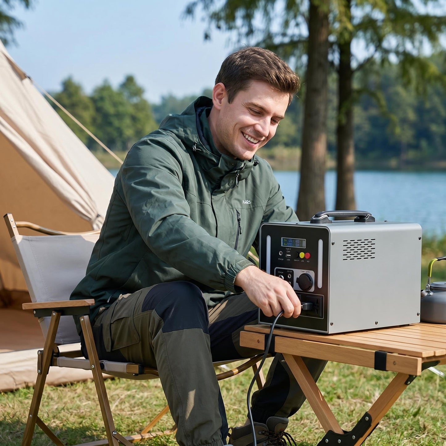 BEONE YJ905 1000W Portable Power Station | 768Wh LiFePO4 Solar Generator