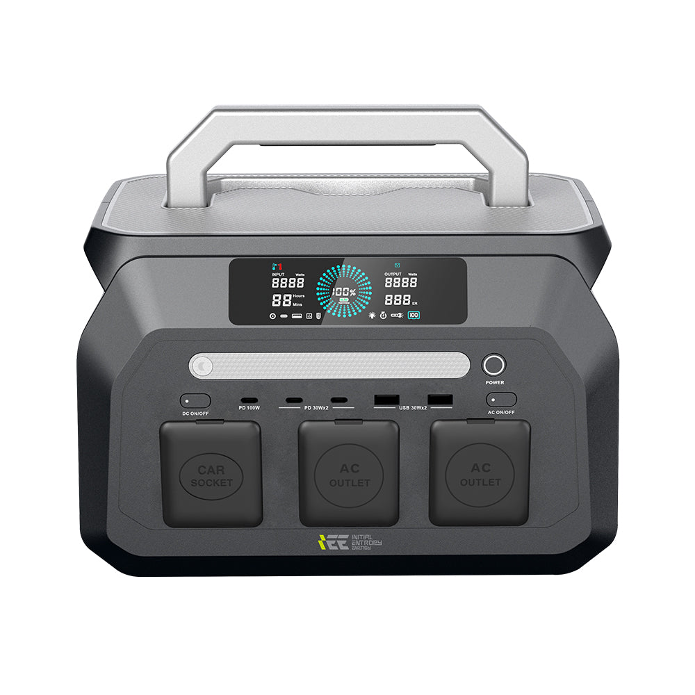 BEONE P800 800W Portable Power Station | 512Wh LiFePO4 Solar Generator