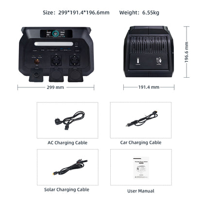 BEONE P800 800W Portable Power Station | 512Wh LiFePO4 Solar Generator