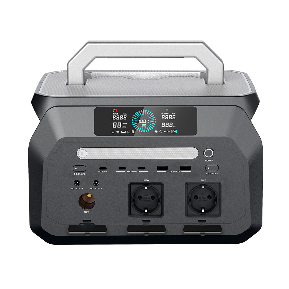 BEONE P800 800W Portable Power Station | 512Wh LiFePO4 Solar Generator
